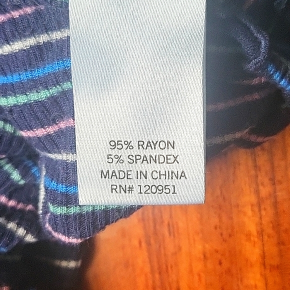 Kohls Brand So Striped Long Sleeves Baby Tees with Lettuce Trim - Picture 6 of 11